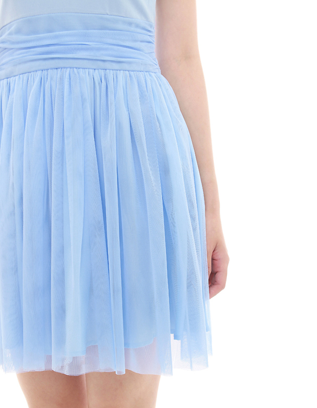 Vera Tulle Dress in Powder Blue